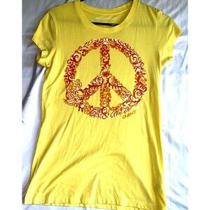Aeropostale Women’s PEACE SIGN Graphic Tee Large